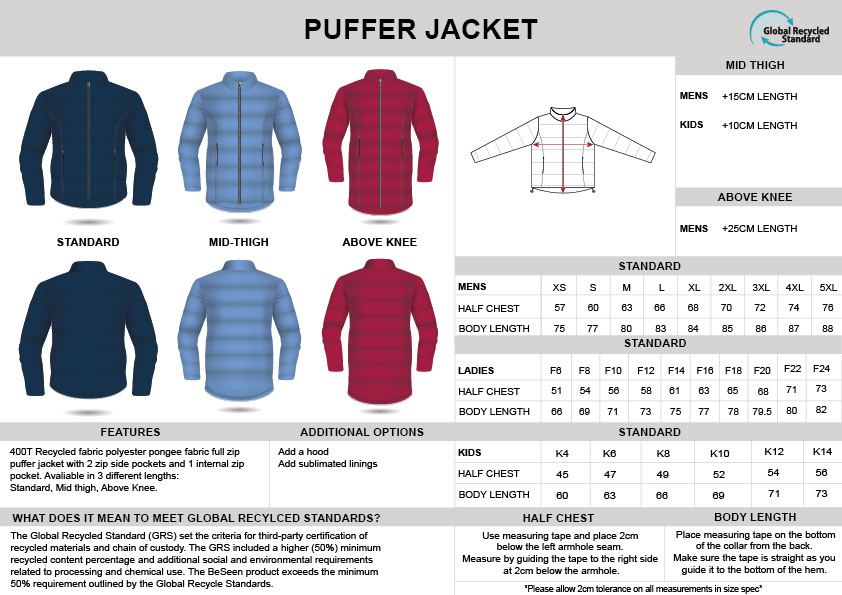 spec sheet